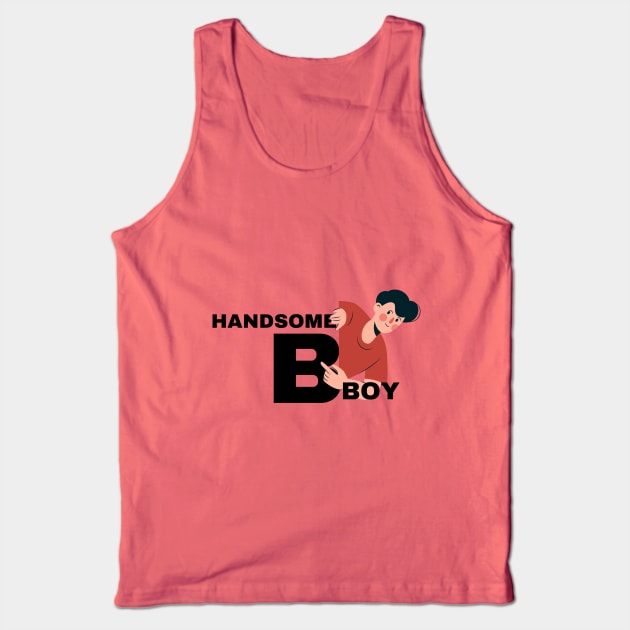 Handsome Boy Tank Top by Butterfly Dira